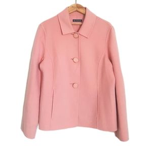 Alexandra Bartlett Pink Boiled Wool Jacket
